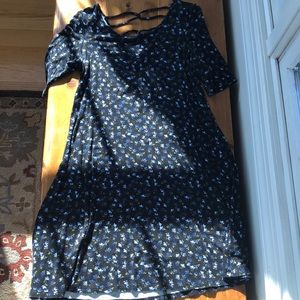 Floral Open Back Dress
